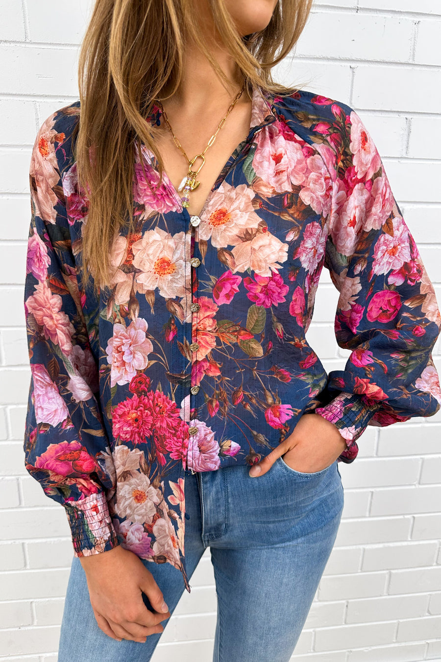Navy Floral