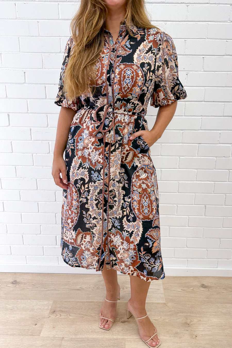 Chocolate Floral Paisley
