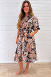 Chocolate Floral Paisley