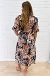 Chocolate Floral Paisley