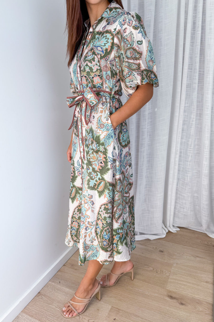 Sage Floral Paisley