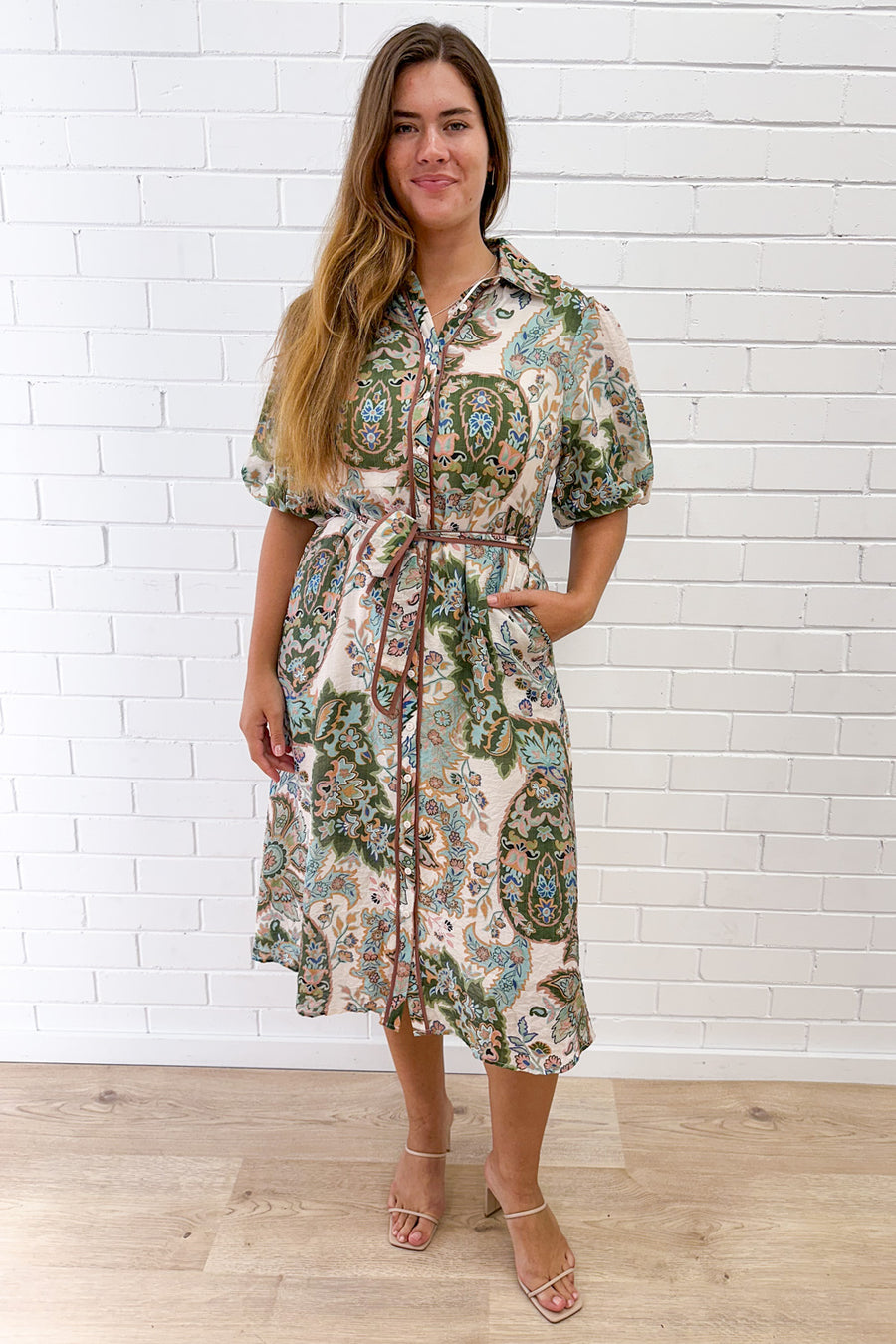 Sage Floral Paisley