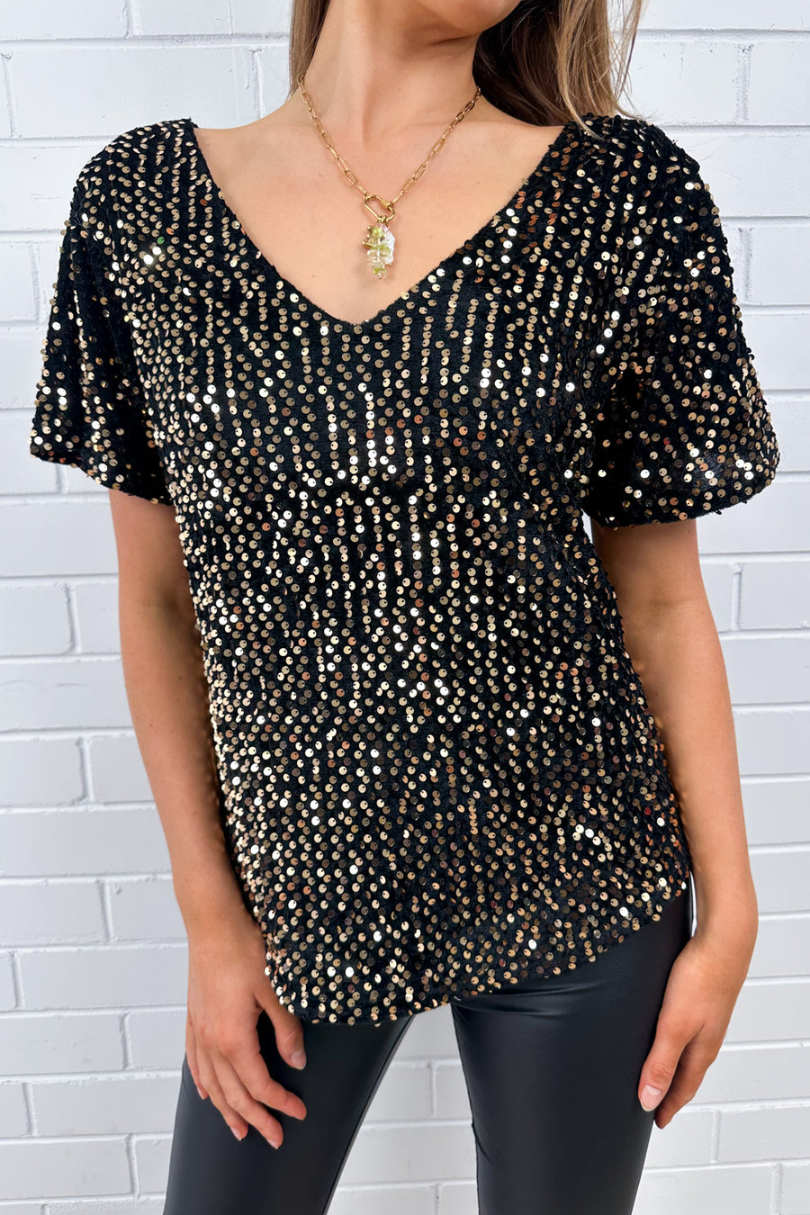 Black Gold Sequin