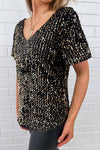 Black Gold Sequin