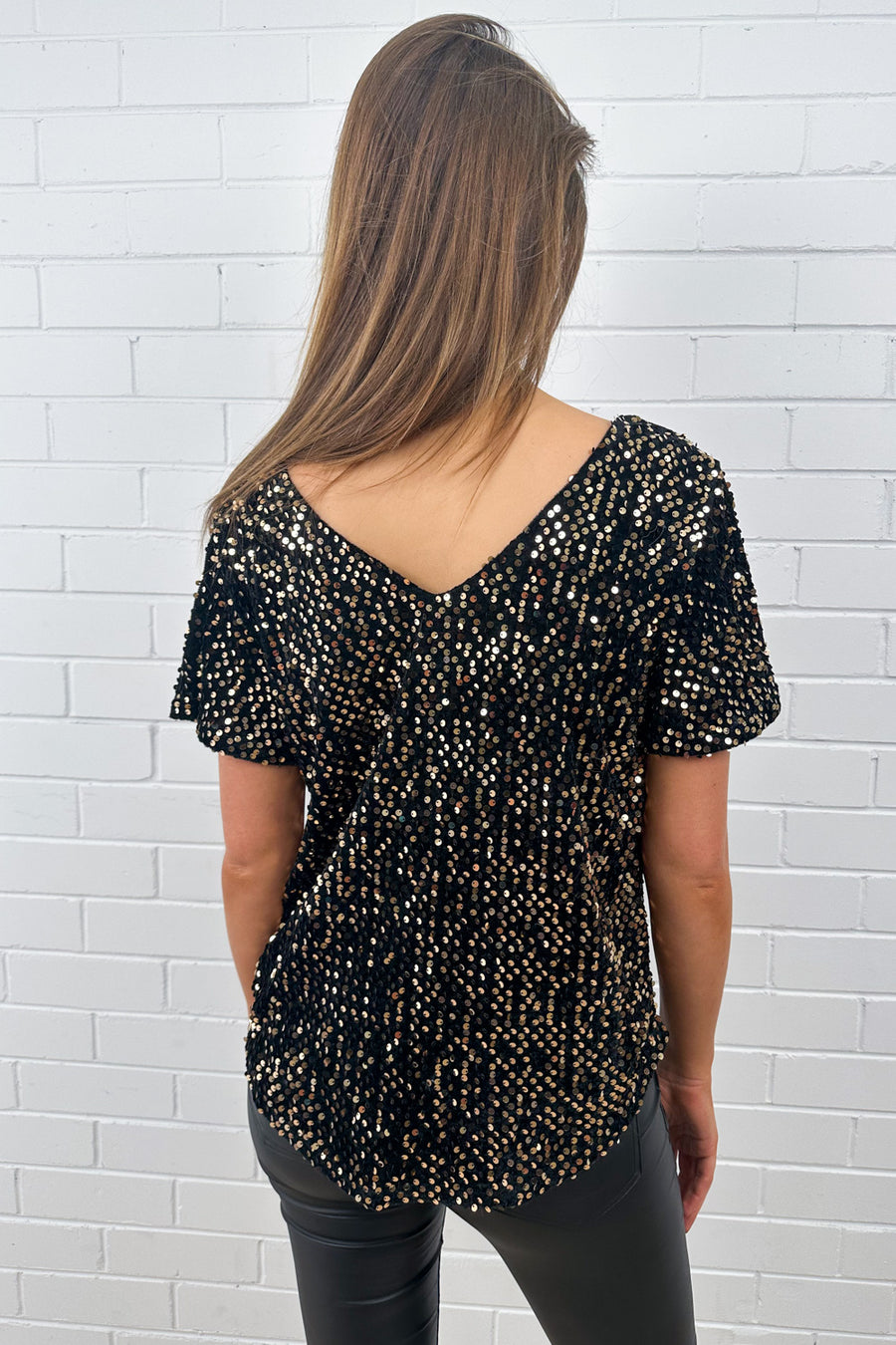 Black Gold Sequin