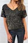 Black Gold Sequin