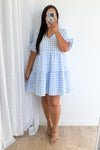 Pale Blue Gingham