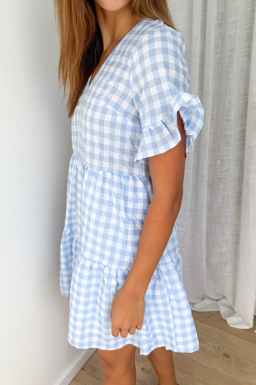 Pale Blue Gingham