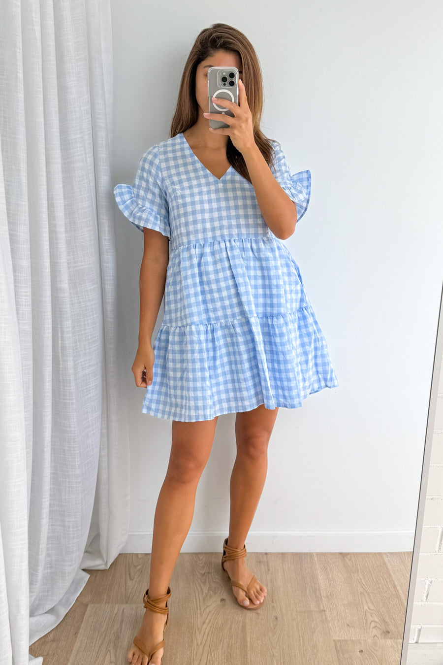 Pale Blue Gingham