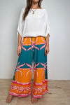 Teal Orange Palm
