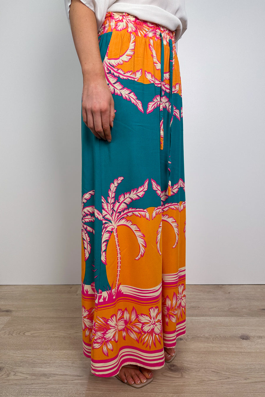 Teal Orange Palm