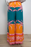 Teal Orange Palm