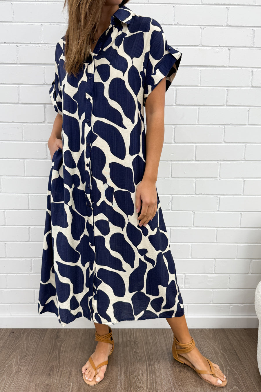 Navy Print