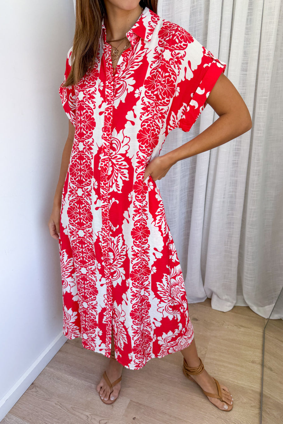 Red Flower Print