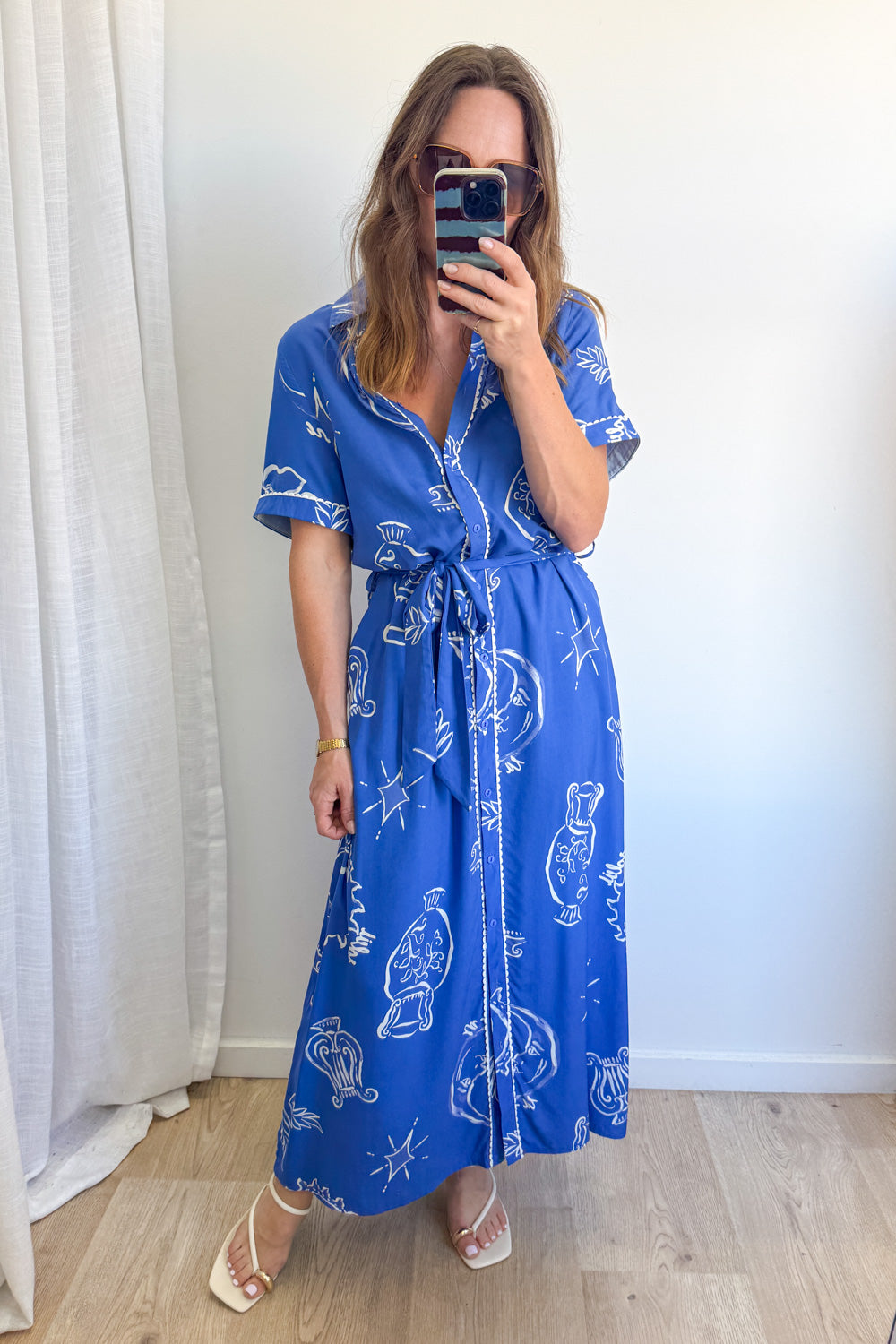 Darlie Dress - Blue Vase – Vine Apparel