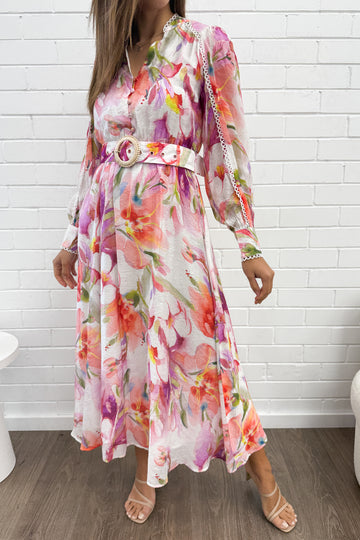 Peach Purple Floral: kym