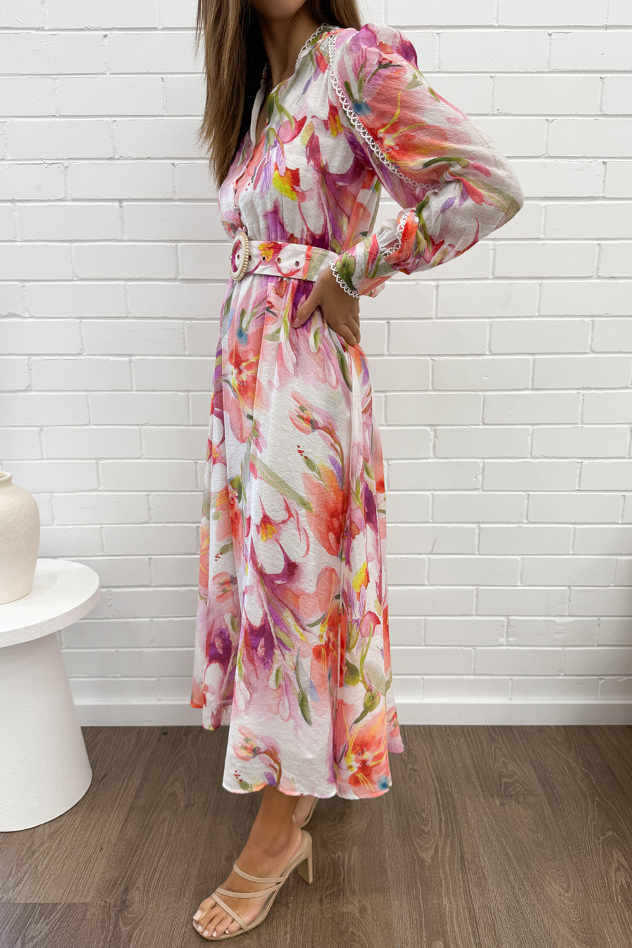 Peach Purple Floral