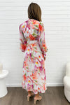 Peach Purple Floral