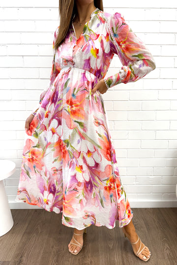 Peach Purple Floral: kym