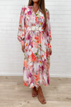 Peach Purple Floral