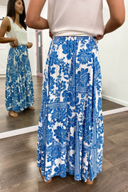 Blue White Floral