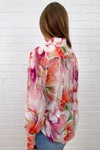 Peach Purple Floral