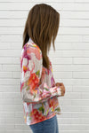 Peach Purple Floral