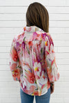 Peach Purple Floral