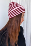Pink Burgundy Stripe
