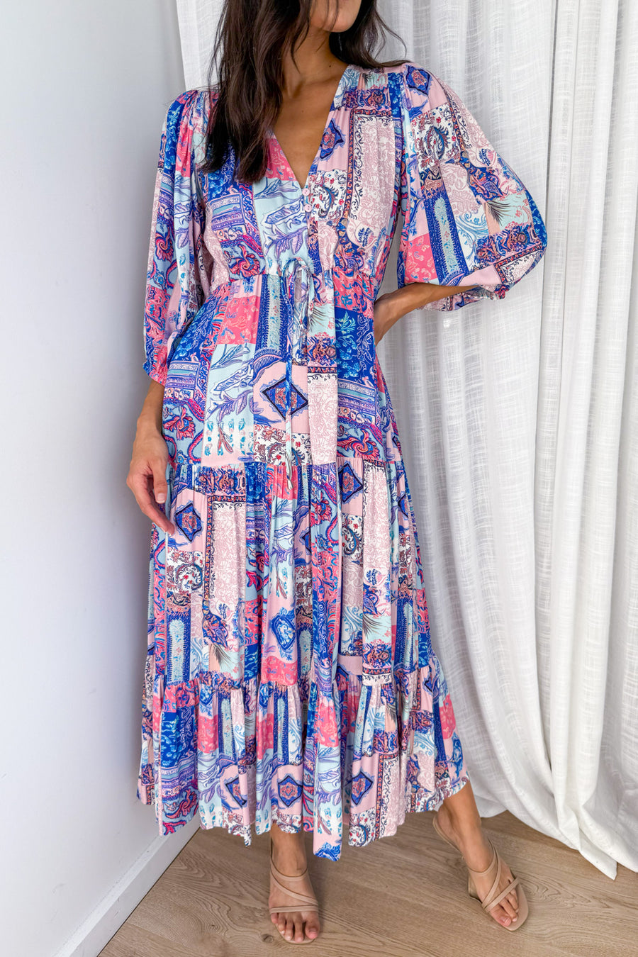 Blue Pink Patchwork