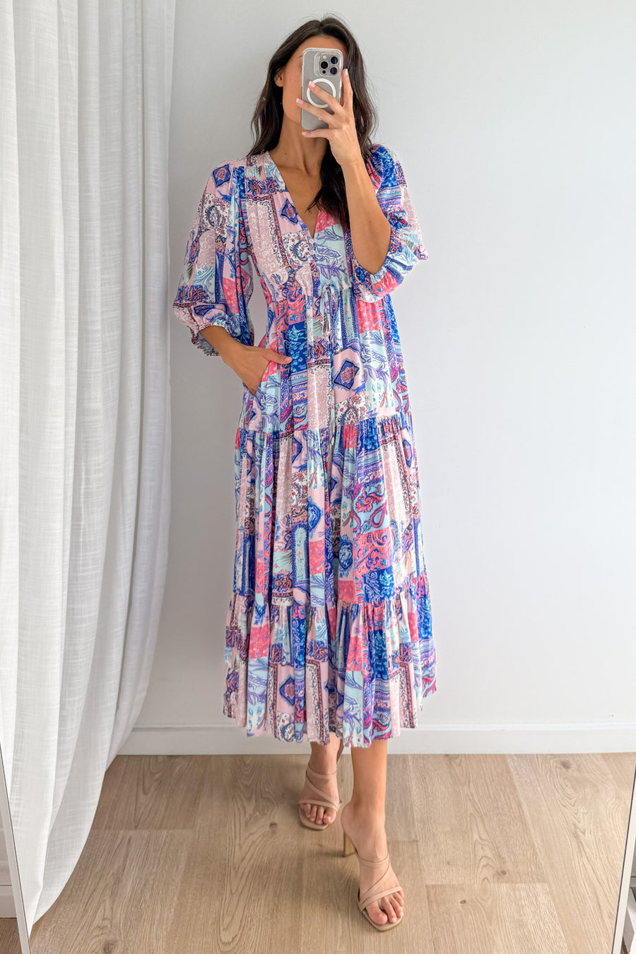 Blue Pink Patchwork