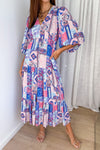 Blue Pink Patchwork