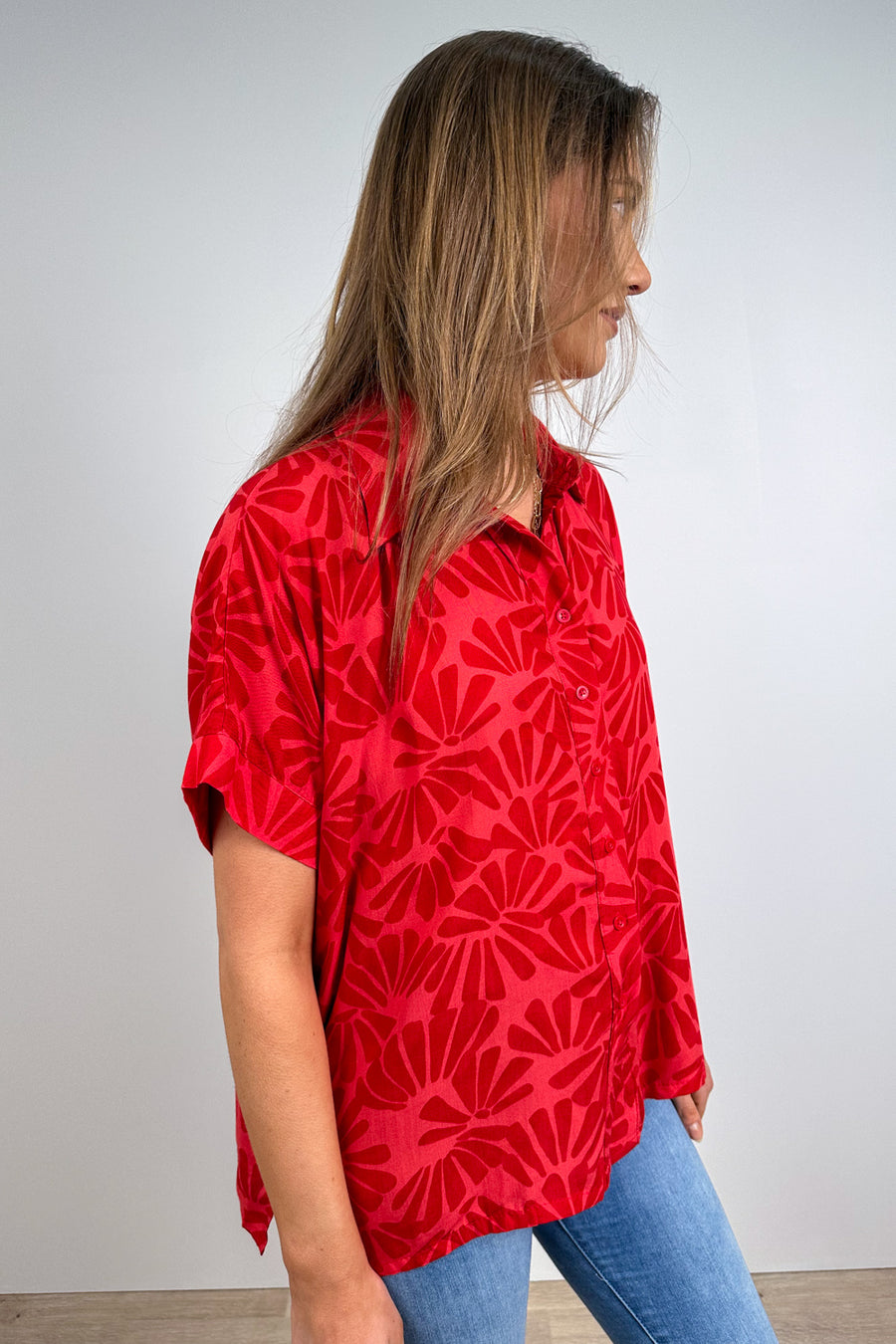 Pink Red Print