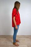 Pink Red Print