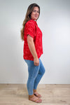 Pink Red Print
