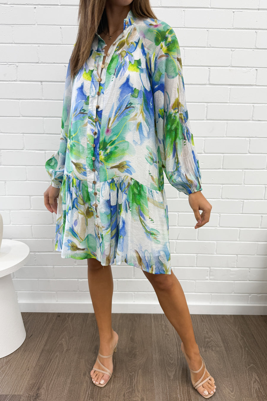 Blue Green Floral