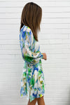 Blue Green Floral