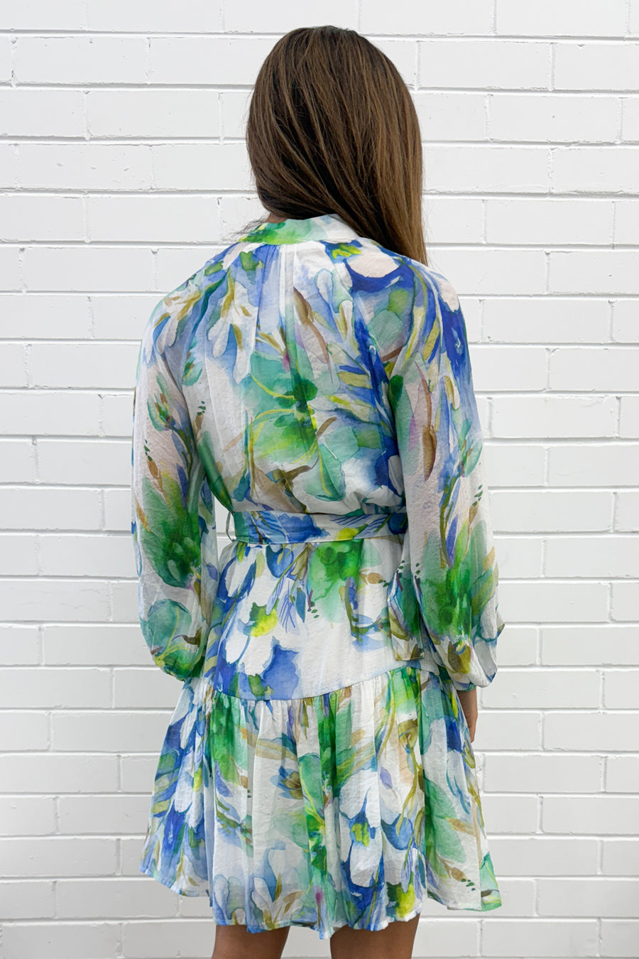 Blue Green Floral