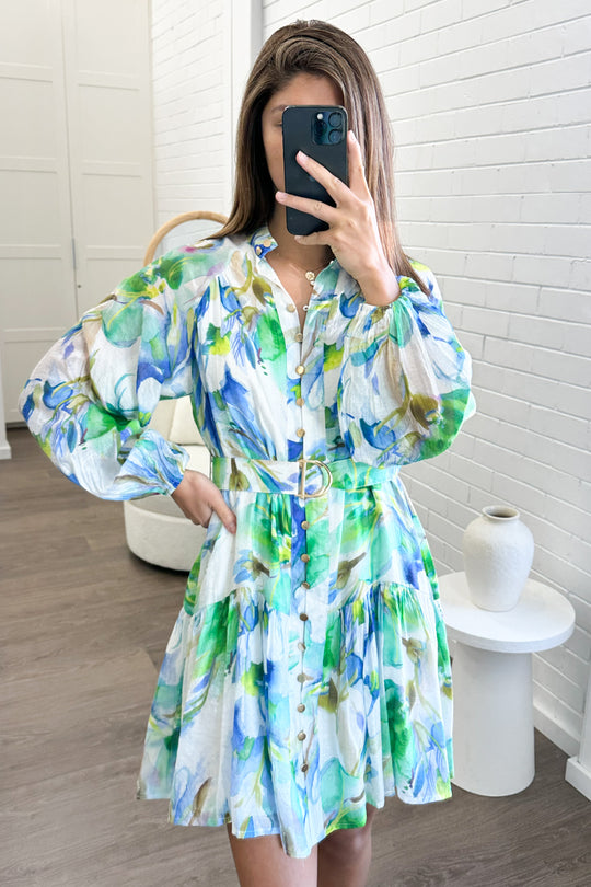 Blue Green Floral: kym