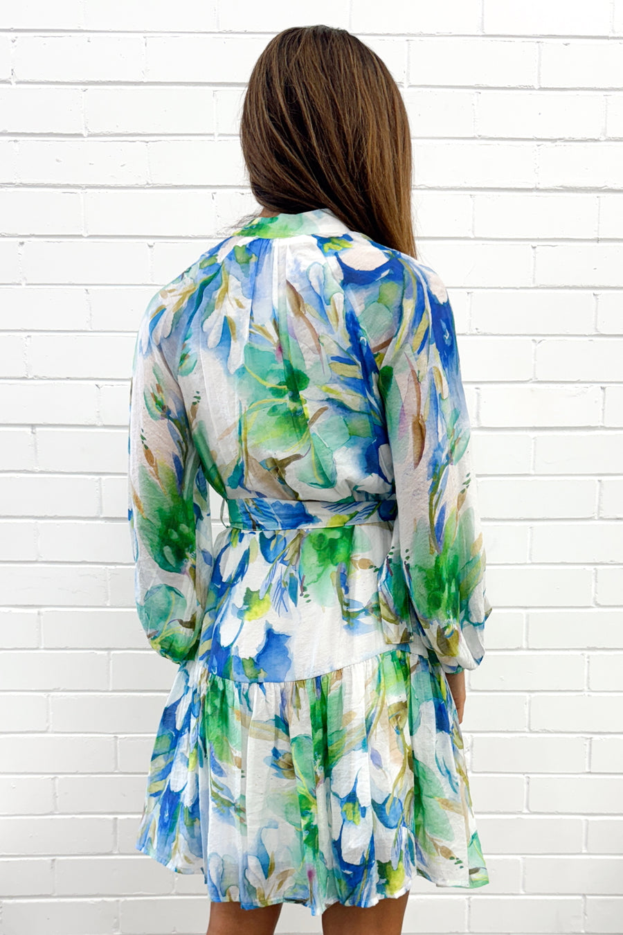 Blue Green Floral