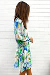 Blue Green Floral