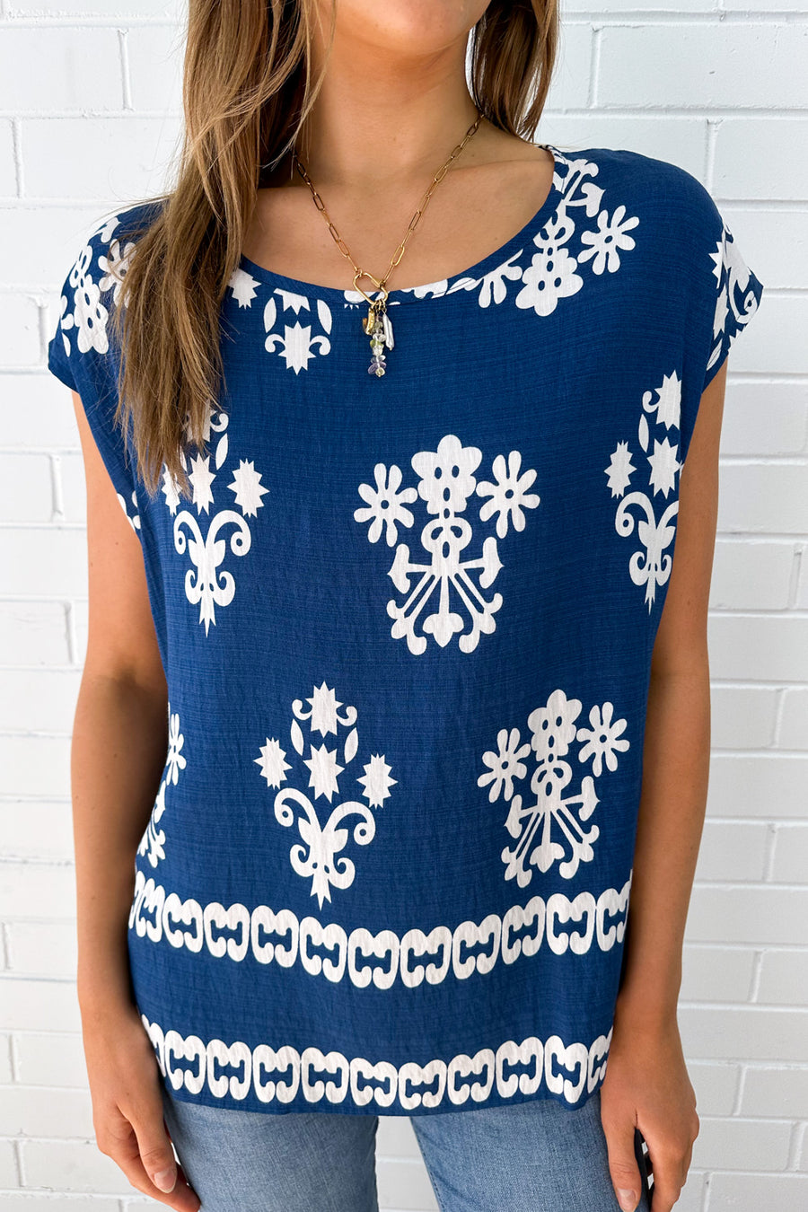Blue White