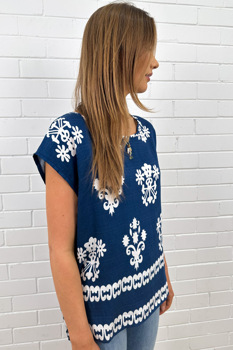 Blue White