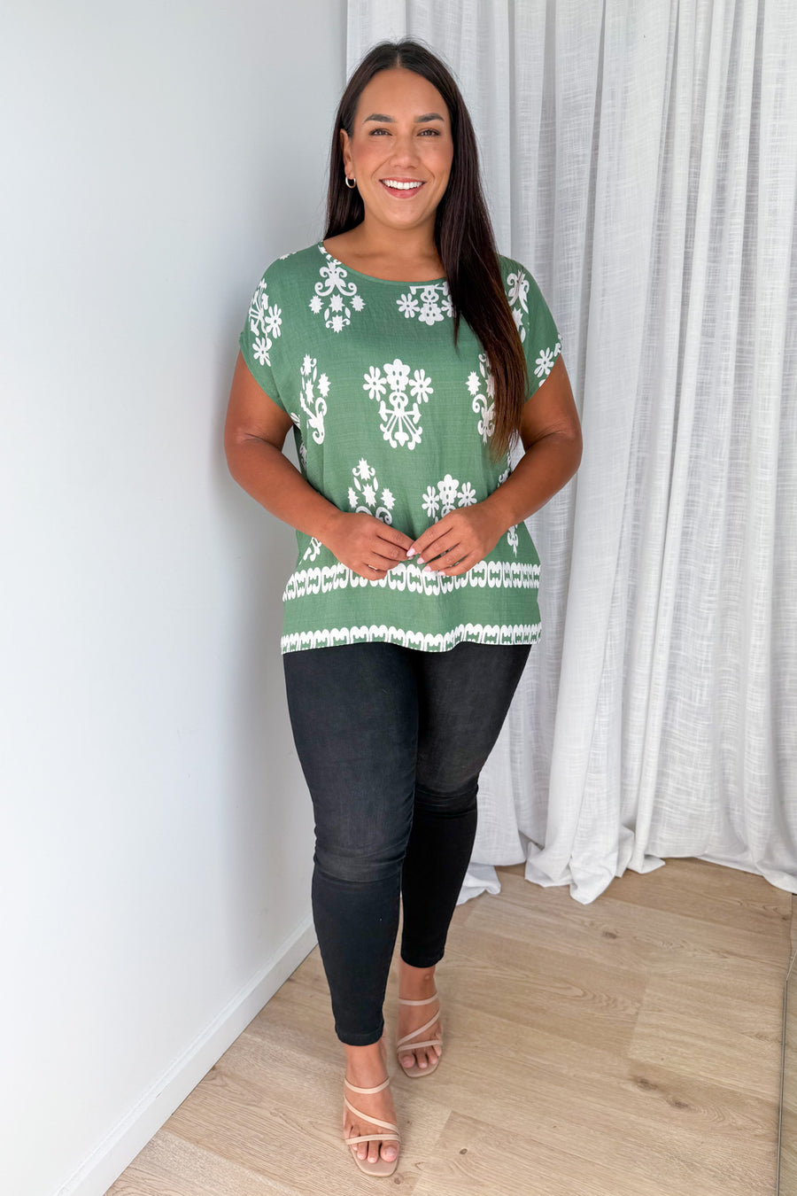 Green White