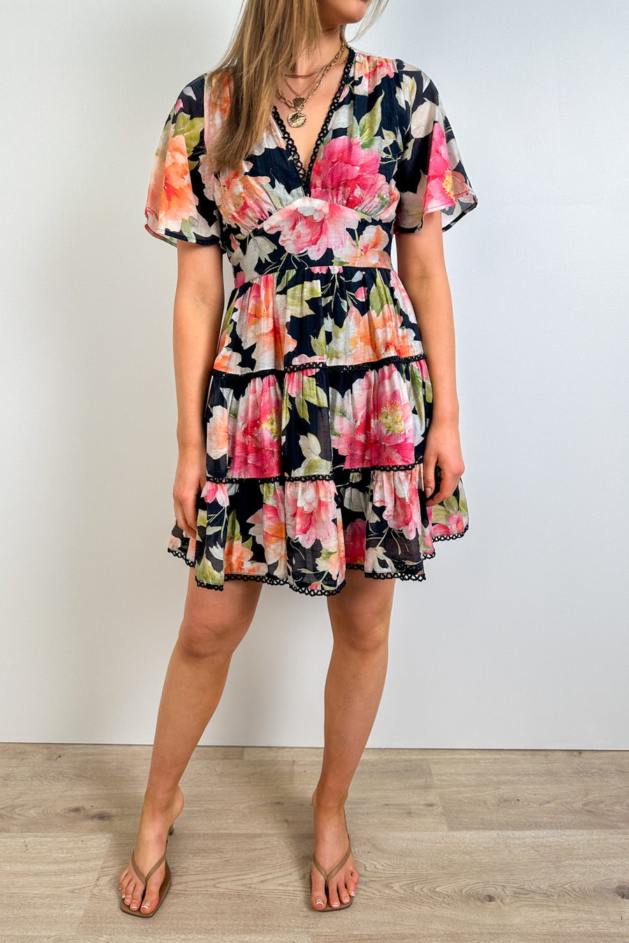 Black Floral Print