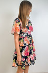Black Floral Print