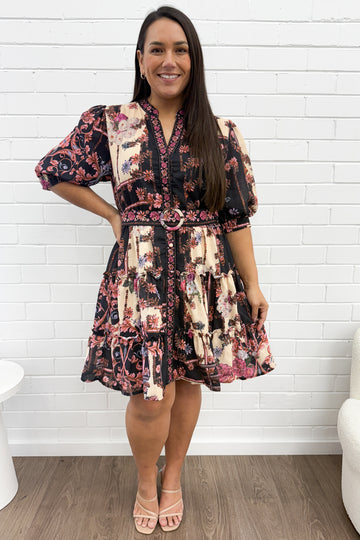 Vintage Floral Patchwork: ash
