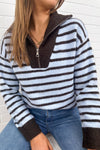 Blue Chocolate Stripe