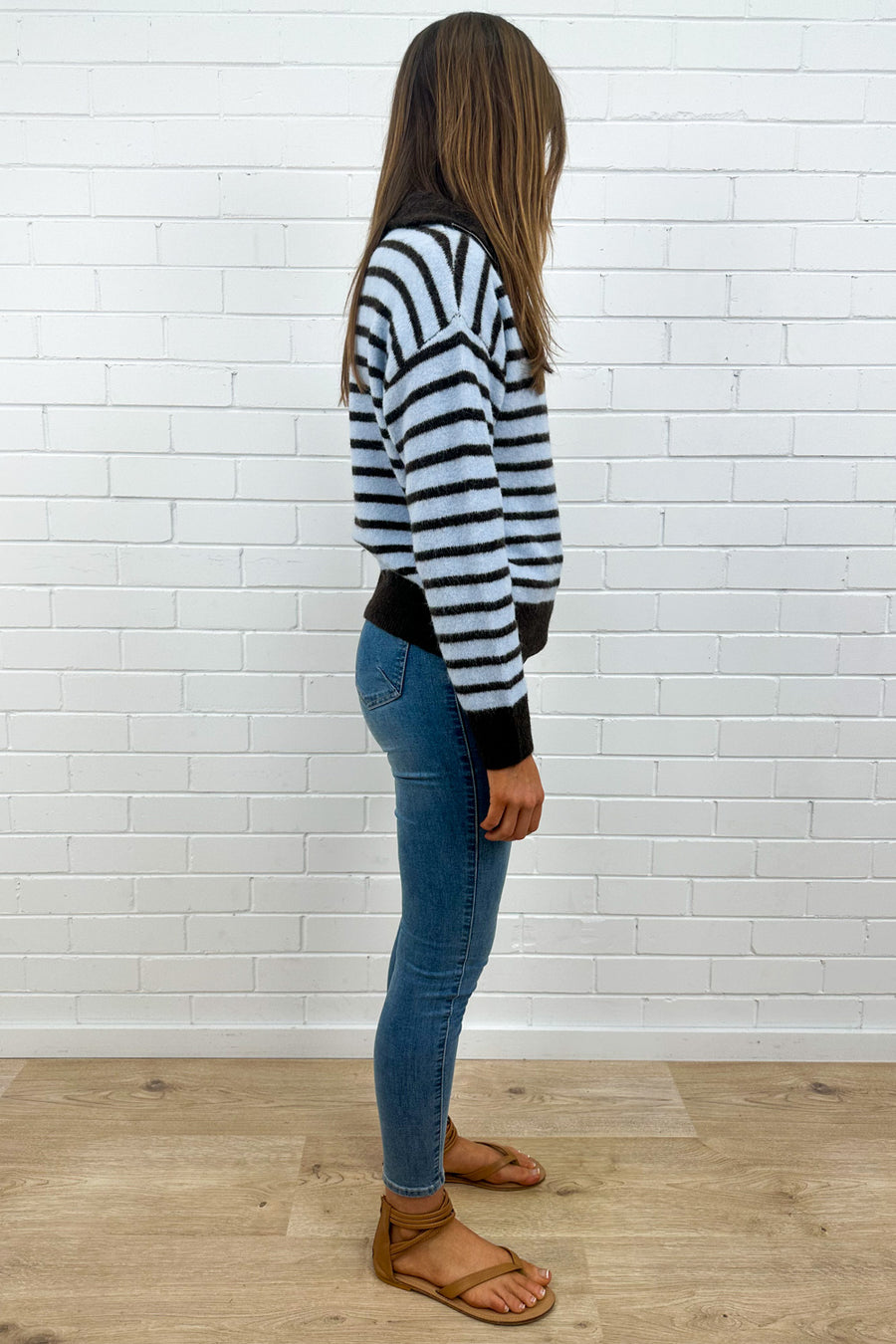 Blue Chocolate Stripe