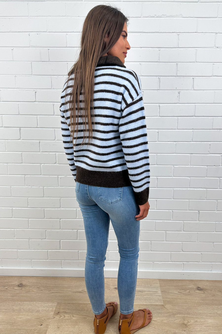 Blue Chocolate Stripe